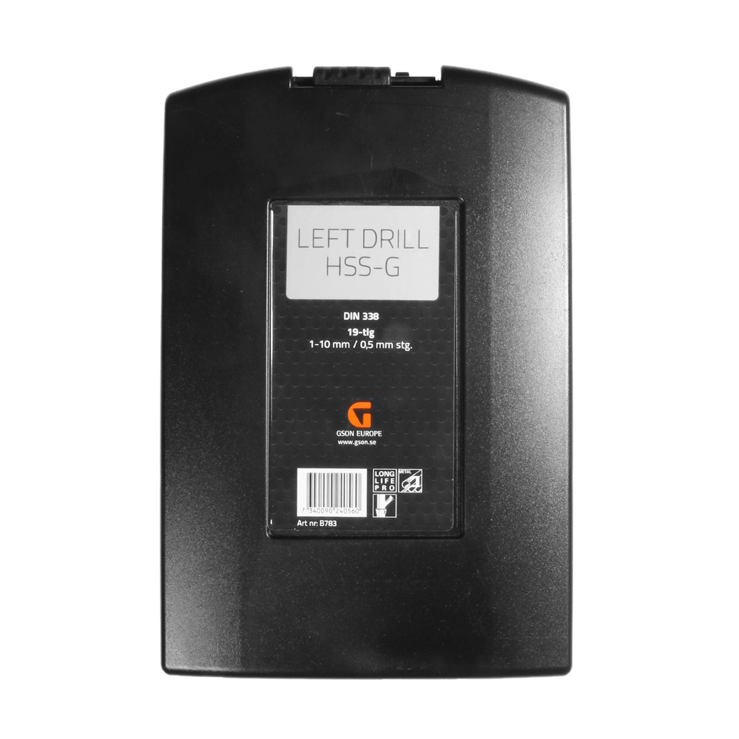 Vänsterborrset – 25 delar 1–13 mm