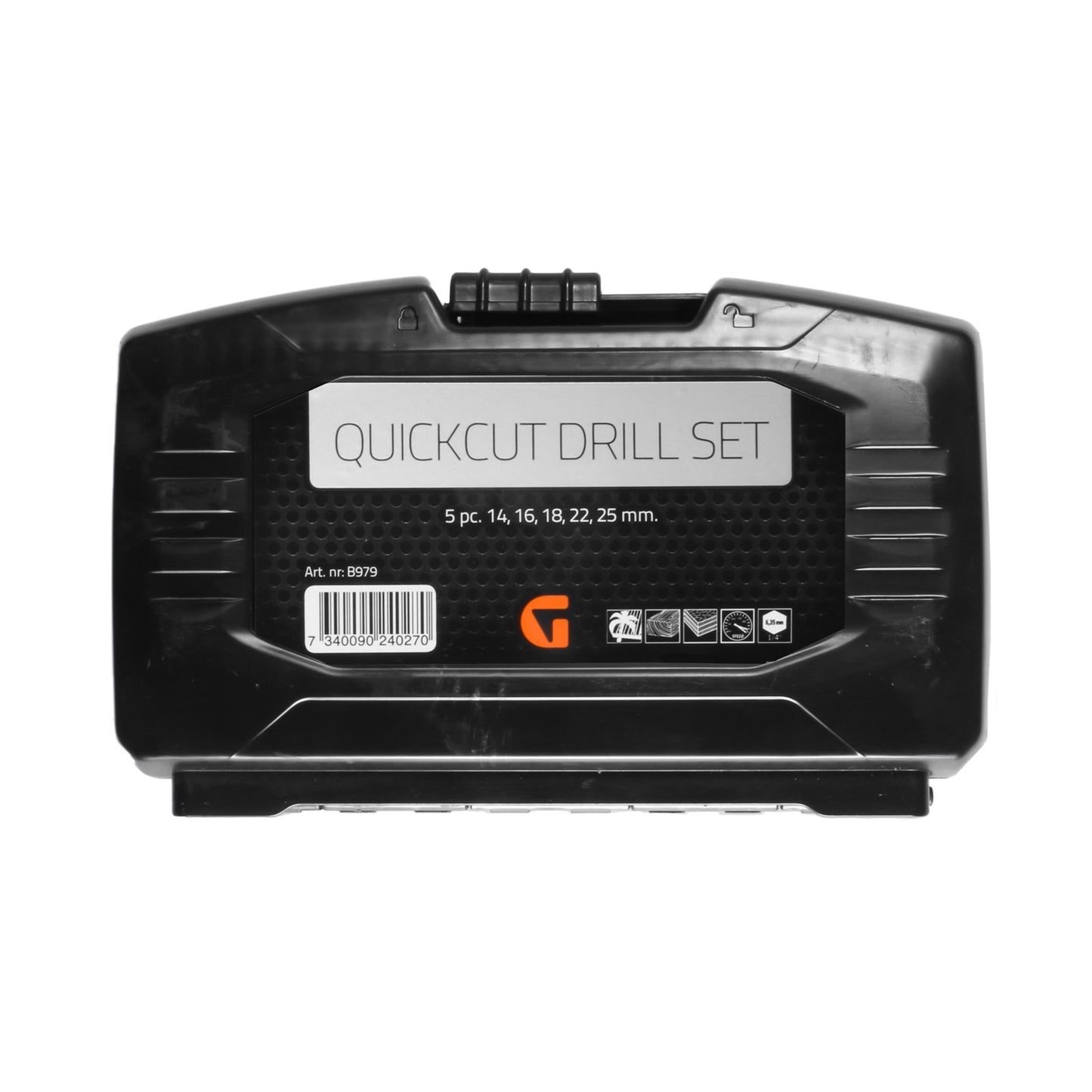 Quickcut Drill Set – 5 delar 14–25 mm | Snabb träborr
