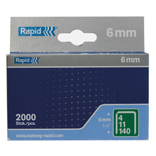Häftklammer Rapid nr 140/6 mm – bredtrådig, 2000 st