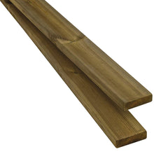 Pressure-impregnated planed decking 21x95 brown