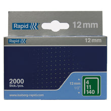 Häftklammer Rapid nr 140/12 mm – bredtrådig, 2000 st