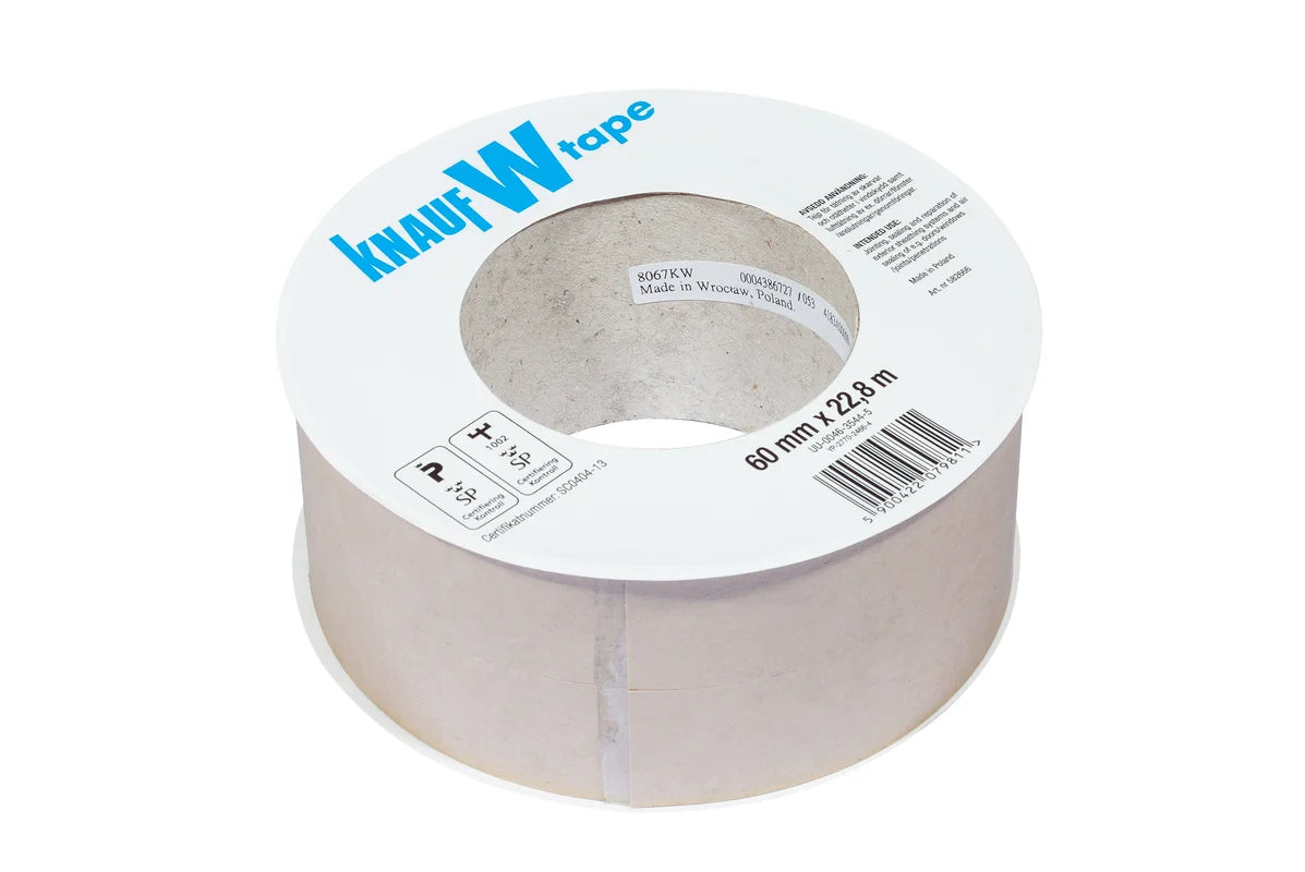 Knauf W-Tape-tuulensuojateippi 60 mm × 22,8 m