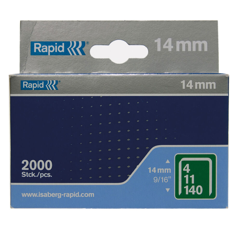 Häftklammer Rapid nr 140/14 mm – bredtrådig, 2000 st