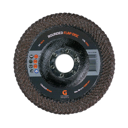 Rounded Flap Disc 125 mm – Lamellrondell för stål & järn