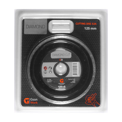 Diamond Cutting Disc E25 125 x 5,0 x 2,0 x 22,23 mm