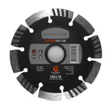 Diamond Turbo -leikkuulevy E35 125 mm – Betonille ja kivelle tarkoitettu leikkauslaikka