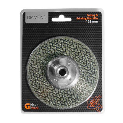 Diamantkapskiva 125 mm M14, multifunktionell.