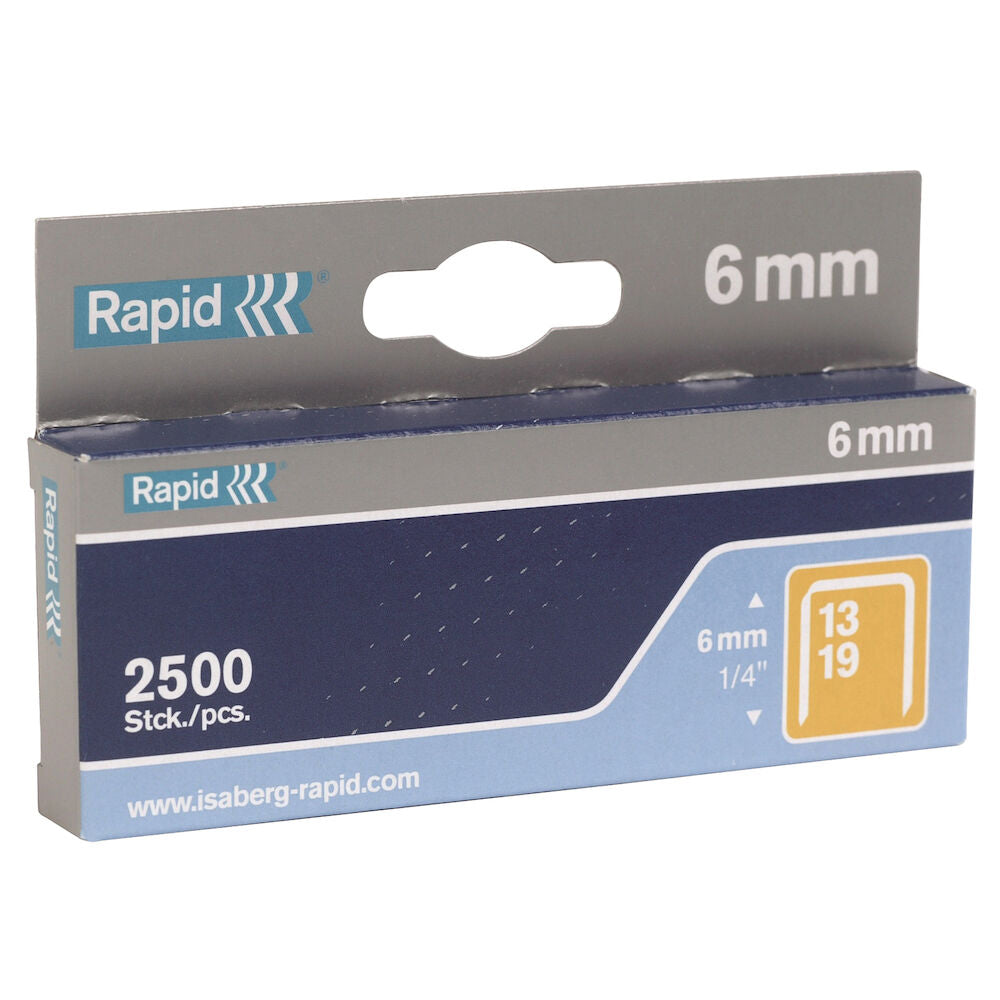 Häftklammer Rapid nr 13/6 mm – tunntrådig, 5000 st