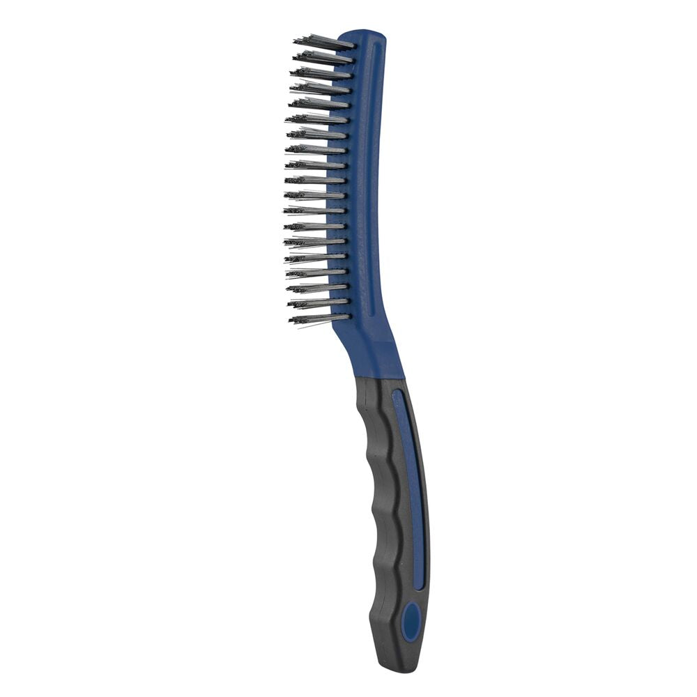 Steel Brush 5-row Softgrip – For Cleaning & Rust Removal
