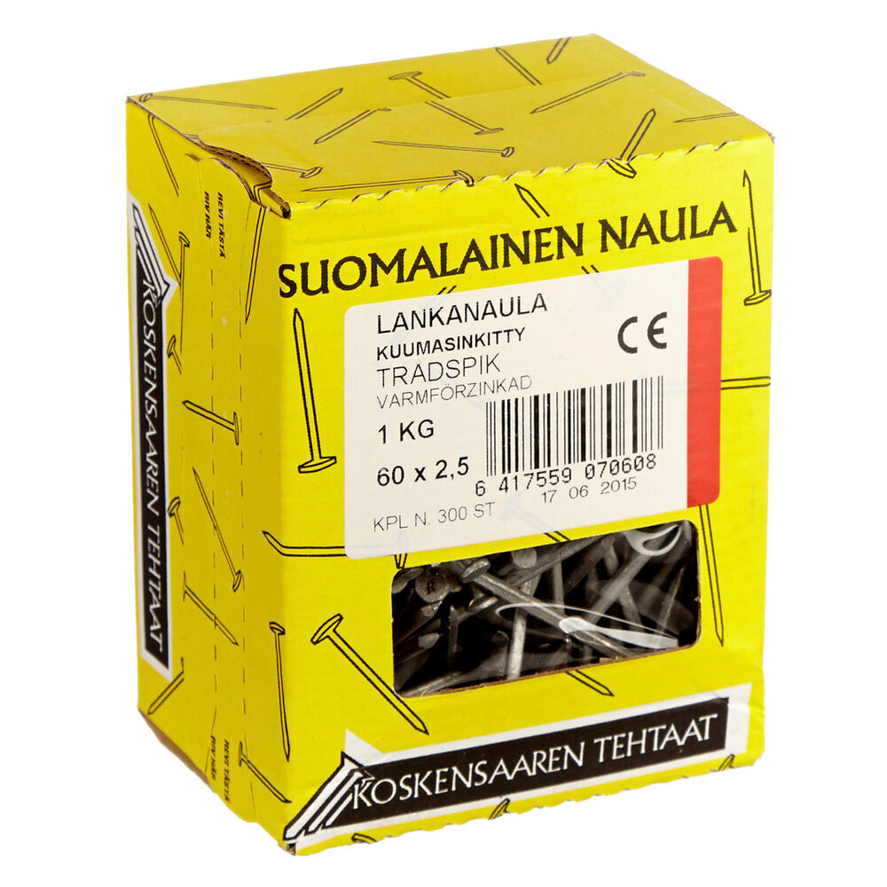 Spikar varmförzinkad 2,3x60