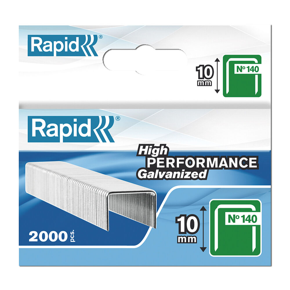 Häftklammer Rapid nr 140/10 mm – bredtrådig, 2000 st