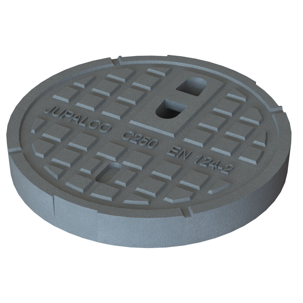 Gjutjärnslock Jupalco Ø300 mm med lyfthandtag