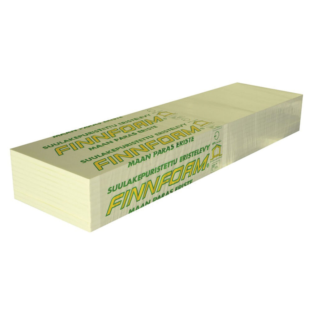 XPS-isolerskiva Finnfoam FI-300 30x600x2500 mm 15,00 m² – stark och fuktbeständig isolering