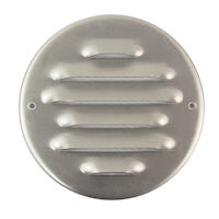 Round exterior wall grille aluminum