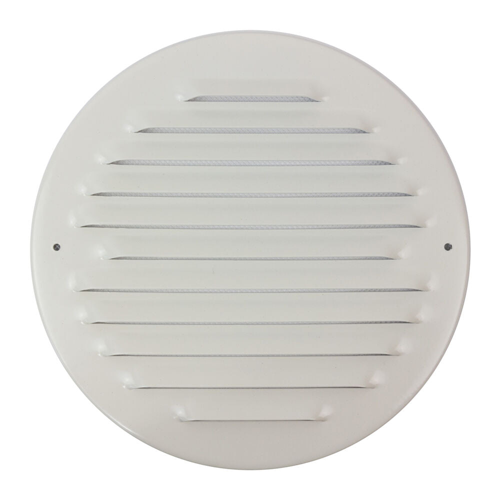 Round exterior wall grille aluminum
