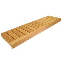 Lower sauna bench Helios 108x400x2050 mm aspen, heat-treated