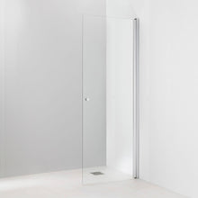 Duschvägg vridbar, 700x2019 mm, klart glas, matt aluminium