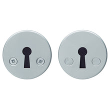 Cover plate with keyhole - matte chrome
