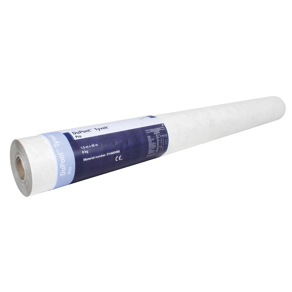 Tyvek Pro Underlagspapp 60 m² – 1,5 × 40 m