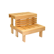 Step stool Helios aspen, heat-treated