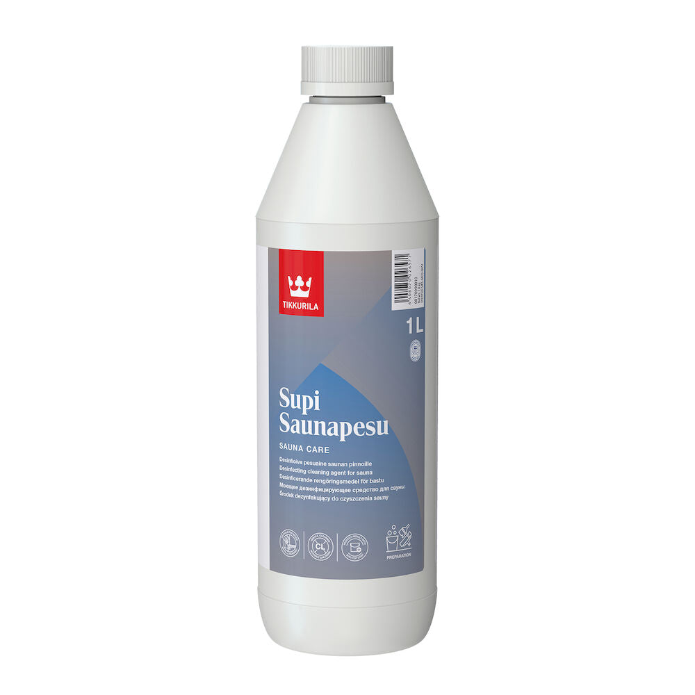 Tikkurila Supi Saunapesu 1 L – Rengöringsmedel för bastu & våtrum