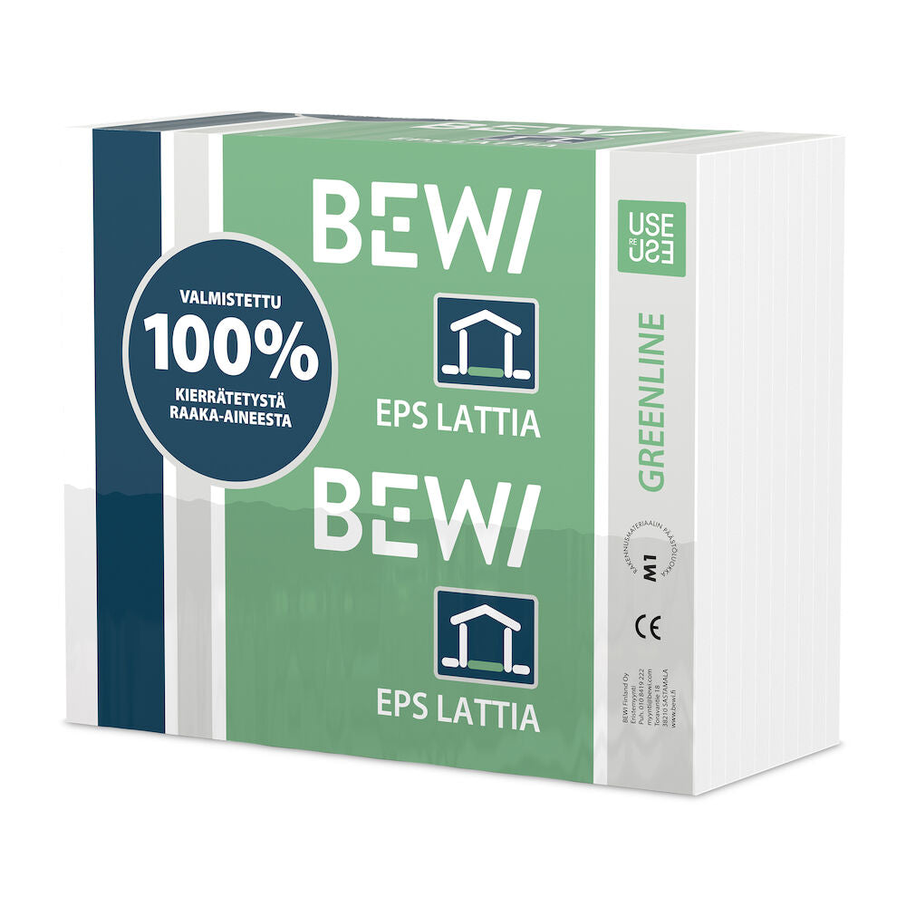 EPS-skiva BEWI Greenline Lattia 100 100x1000x1200 mm