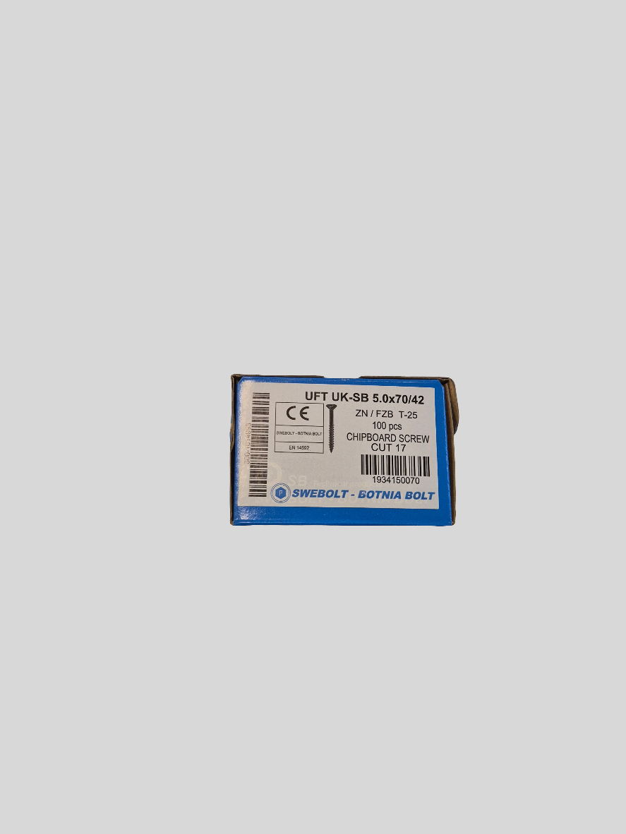 Träskruv 5X70/42 ZN TORX