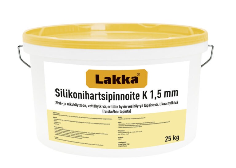 Lakka silikonihartsirappaus K 1,5 mm – 25 kg