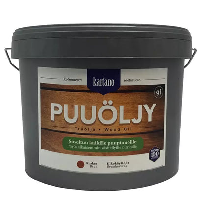 Terassiöljy 9L – Terassille, huonekaluille ja aidoille | Väritön, harmaa, ruskea